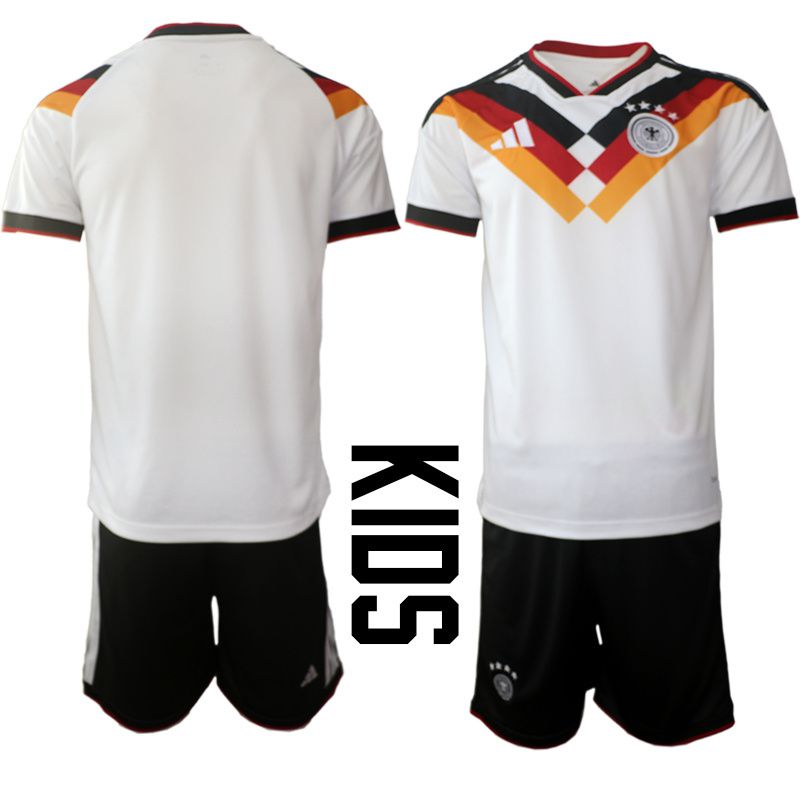 Youth 2026 World Cup National Team Germany home white Blank Soccer Jersey